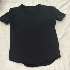 Lululemon Black High-neck running and training t-shirt